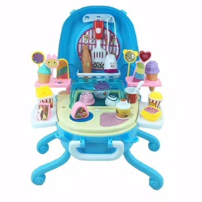 SM3 Mainan Anak Ice Cream Set Koper Ice Krim Koper Permen IE9