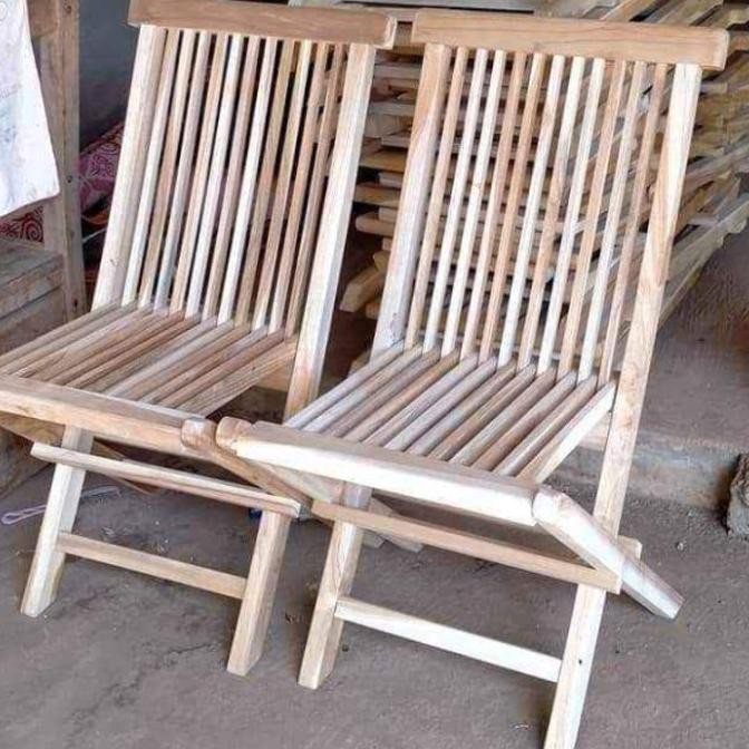 kursi lipat kayu jati kursi taman kursi santai kirai teras rumah