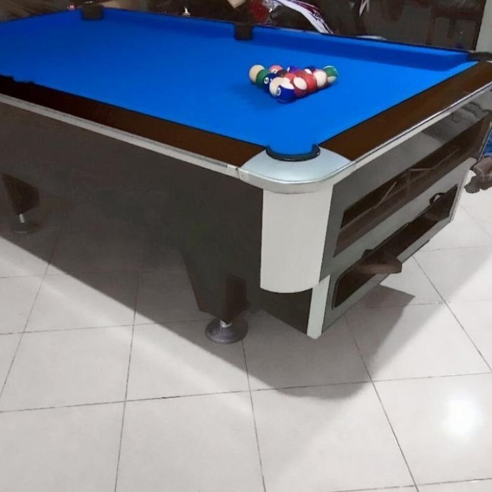 MEJA BILLIARD MURREY 7 FT / 7 FEET MARMER HITAM + BOLA BELGI TANGGUNG