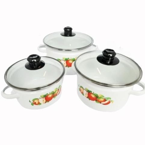 Kedaung Set Panci Dengan Tutup Kaca / Pot With Glass Lid Set Jorge
