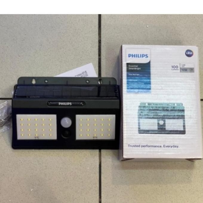 LAMPU TAMAN SENSOR GERAK 100 LED SOLAR TENAGA SURYA PHILIPS