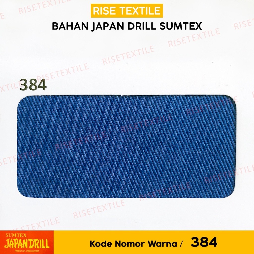 Kain Japan Drill Sumtex Bahan Seragam Bahan Celana Bahan Kemeja Warna Biru Benhur Nomor 384