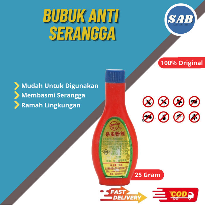 Bubuk Racun Pembasmi Serangga Insektisida Racun Kelabang Kecoa Semut