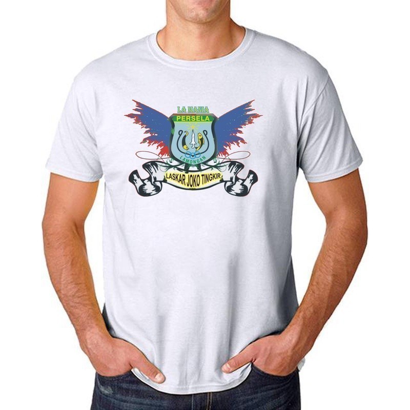 Kaos T Shirt Pria Persela Lamongan La Mania Curva Persela