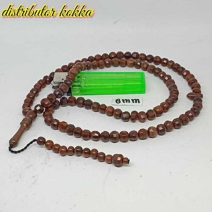 tasbih kokka 99 model cutting diamond Ukuran 08 mm