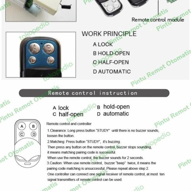 Remot Pintu Kaca Otomatis Automatic Sliding Door