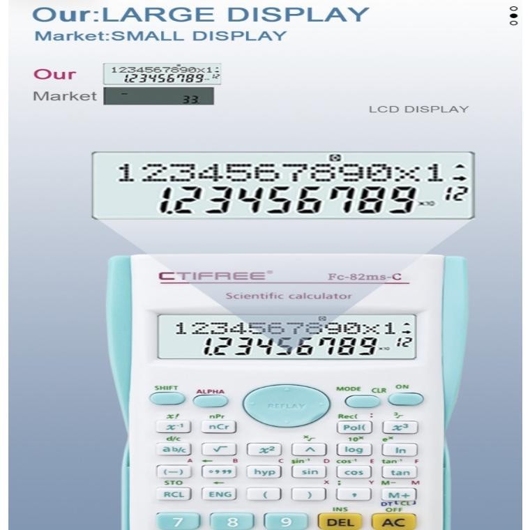 

ht-12 LOTTOL Kalkulator Color Function Scientific Kalkulator 24 Fungsi Kalkulasi 3 Warna 1700 scientific calculator Terlaris