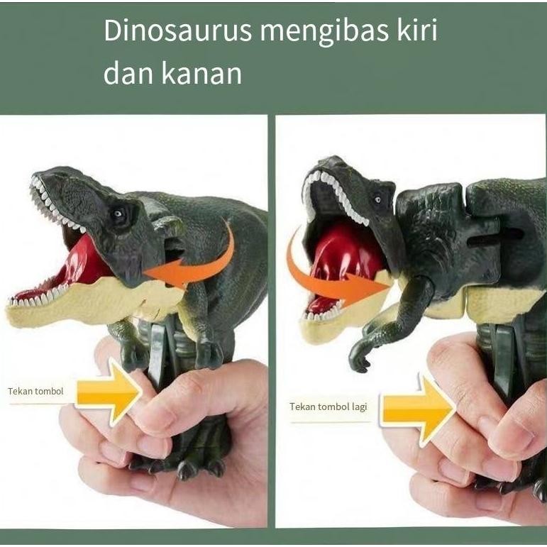 EVY-510 Mainan Anak Tembakan Dinosaurus tekan mainan viral dinosaurus anak tekan dinosaurus mainan d