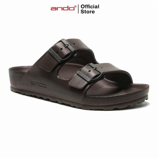 Ando Official Sandal Selop Sultan Pria Dewasa - Coklat