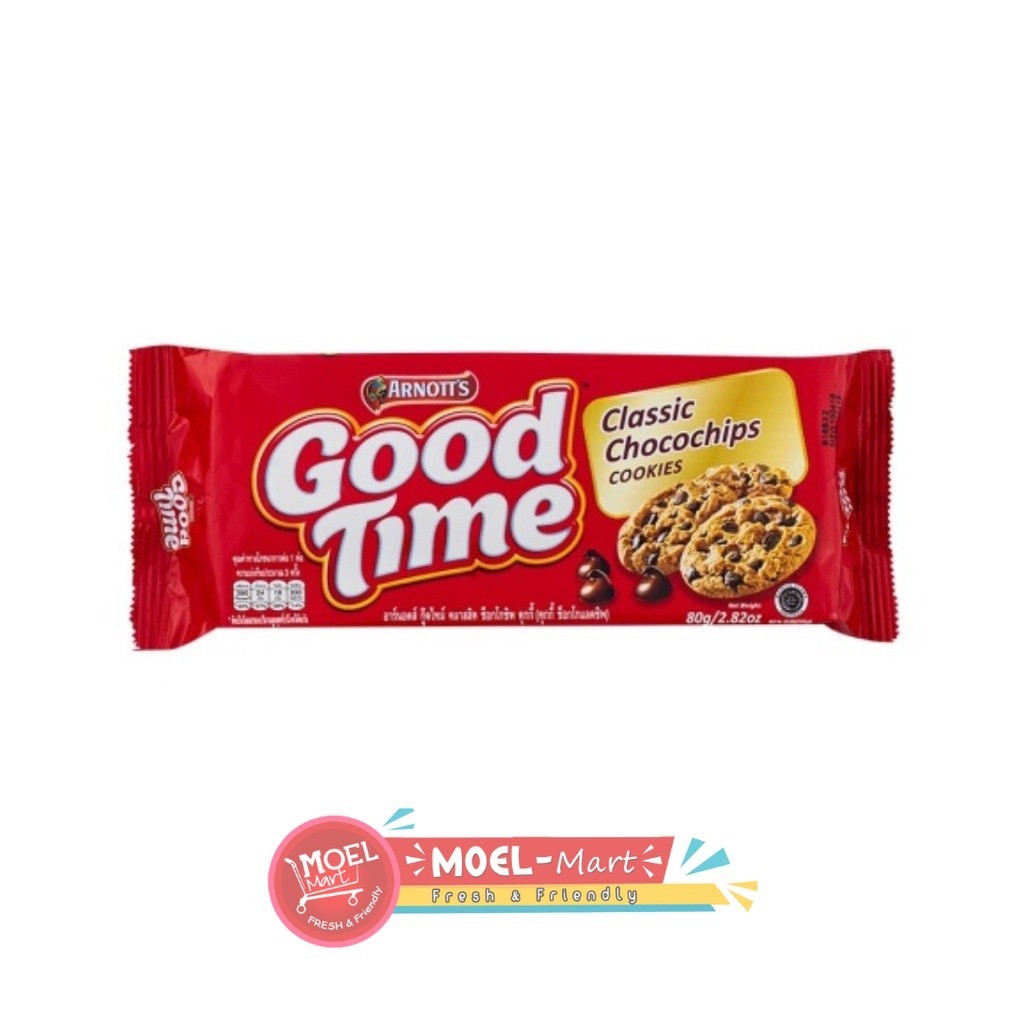 

GOOD TIME Classic Chocochip Cookies 80gr