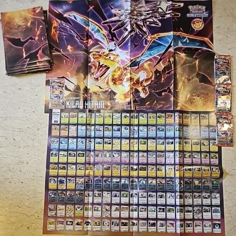 

fbx-4 Poster Pokemon limited edition kilau hitam sv3s indonesia Original