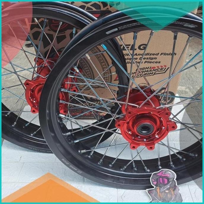 Paket Velg Supermoto Scarler Original Crf 150l 300/17 350/17 Velg Crf
