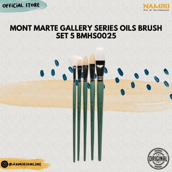 

Mont Marte Gallery Series Oils Brush Set 5 BMHS0025