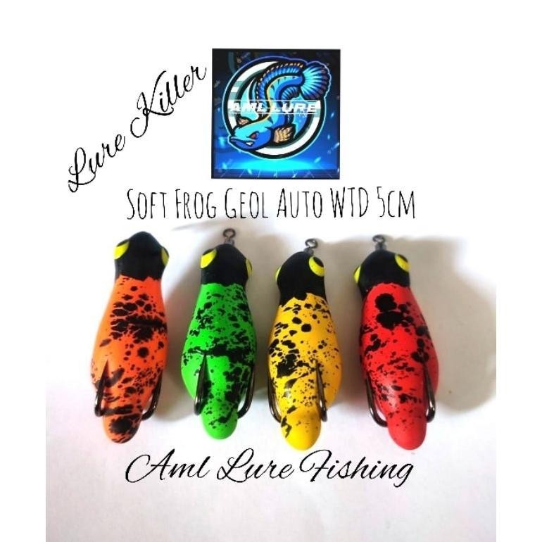 gs-56 Soft Frog Geol 5cm Auto WTD/lure casting/umpan mancing Viral