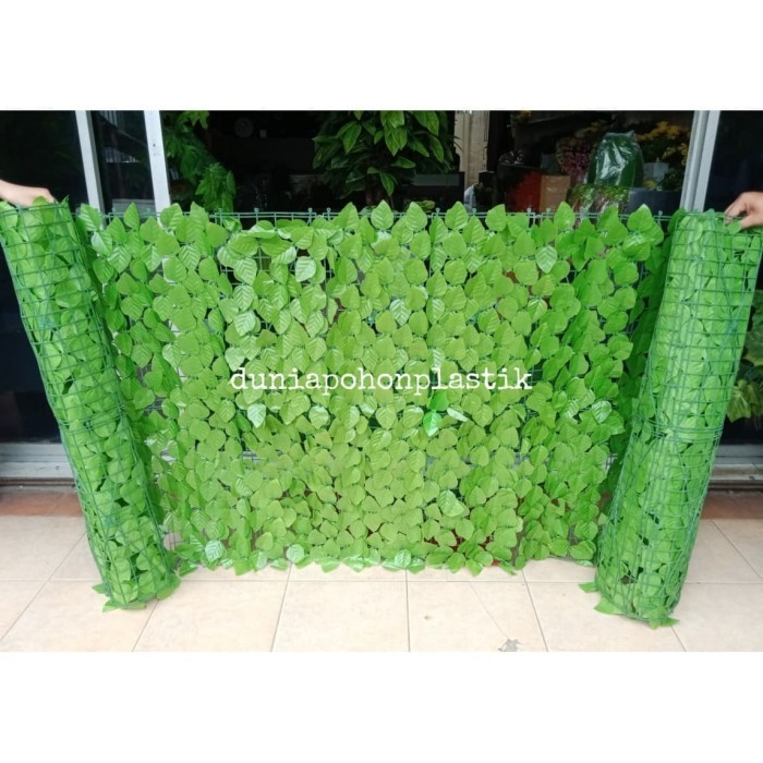Daun Anggur Rambat Gulung Hijau Muda Artificial Hiasan Dinding