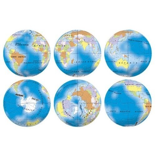 Pintoo Puzzle 3D Keychain A2901 Blue Globe