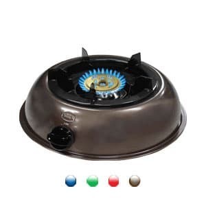 Kompor Gas 1 Tungku Hock Tipe Mutiara Silver Kgb100-Mv Teflon Bulat