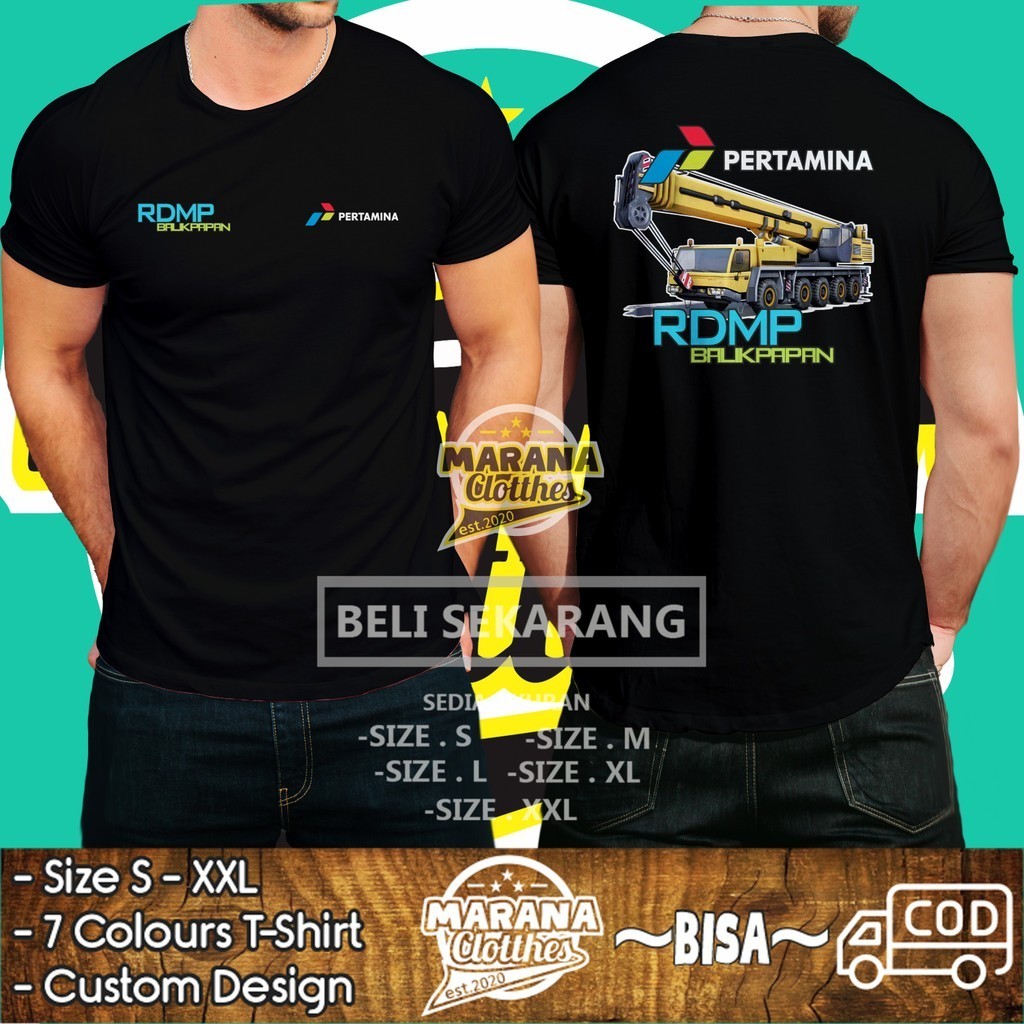 Kaos RDMP Balikpapan Alat Berat Crane Pertamina DB Baju Perusahaan