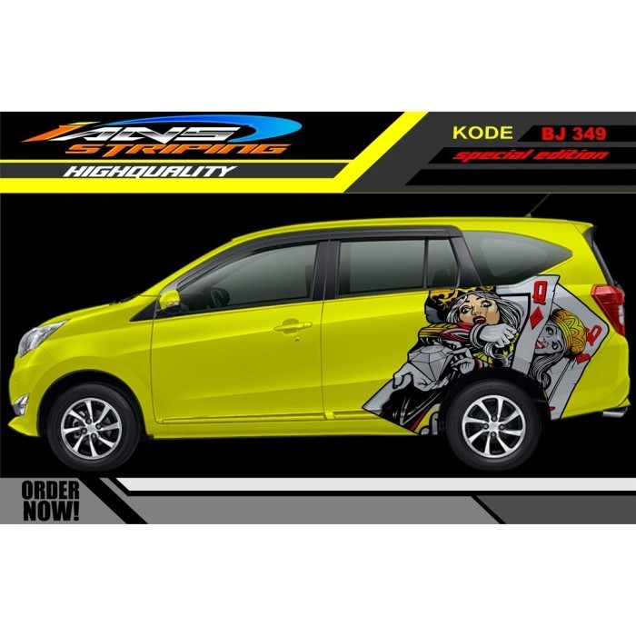Decal Sticker Mobil Sigra / Sticker Mobil Calya / Sticker Mobilio /