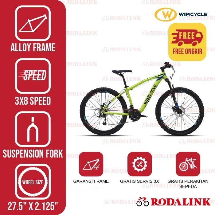 Wimcycle Sepeda Gunung MTB Storm 27.5"