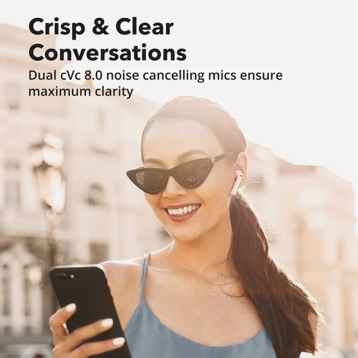 Premium Tws Aptx Taotronics Soundliberty 95 Clear Mic Noise Cancelling