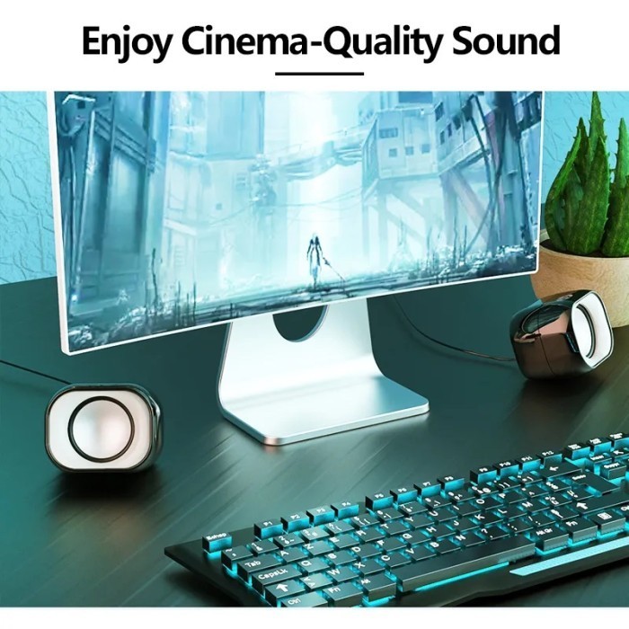 Hp Dhs2111 Multimedia Speaker Mini Desktop 4D Stereo Super Hifi Bass