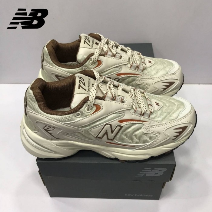 Sepatu Nb New Balance 725 Cream Brown Red