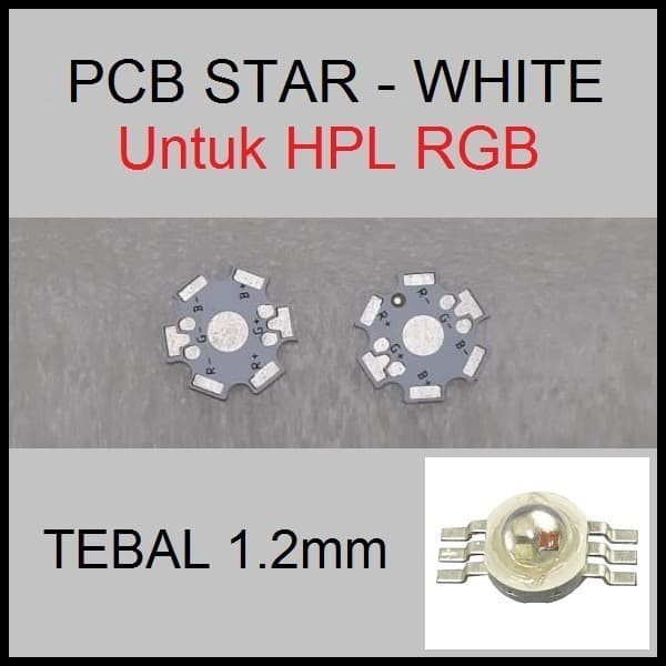 Heatsink Star Pcb HPL RGB Alumunium 20mm