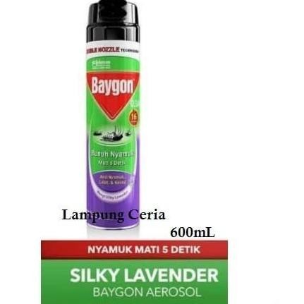 Basmi Nyamuk Semprot Baygon Anti Nyamuk Silky Lavender Semprot 600