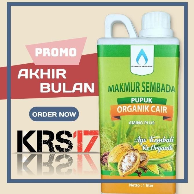 POC pupuk organik cair amino plus 1 liter makmur sembada