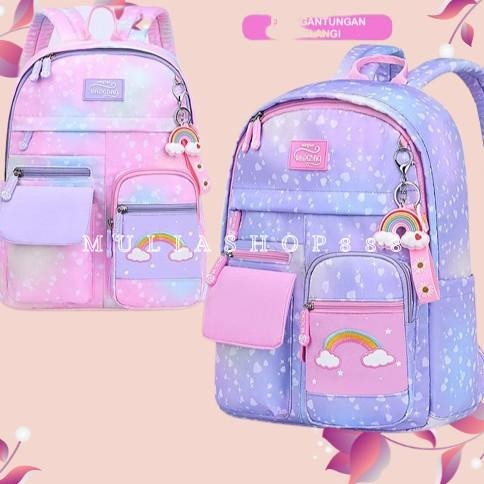 M019 Ransel Tas Anak Sekolah Perempuan Backpack Impor Tas Sekolah Tas