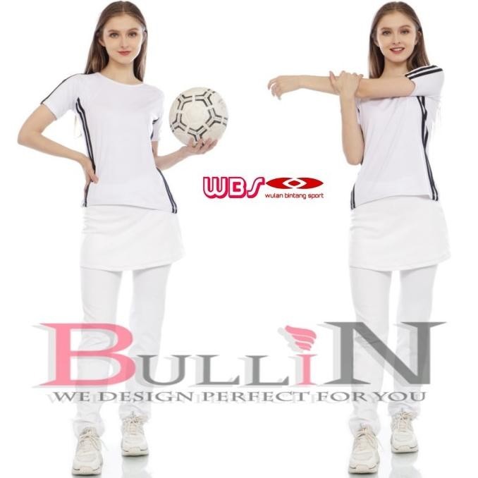 Set Senam Wanita Celana Rok Baju Pendek