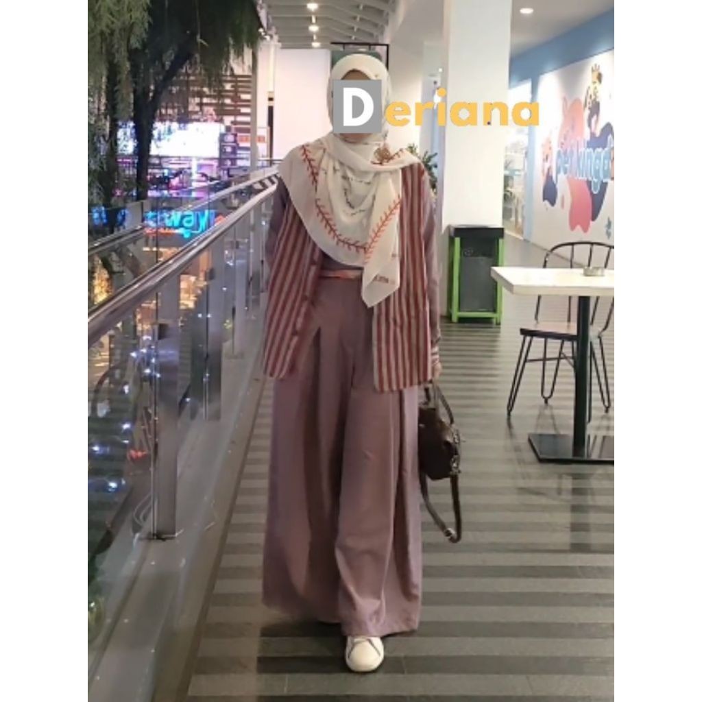 Setelan Pants Wanita & Top Deriana Project Hana Falazzo