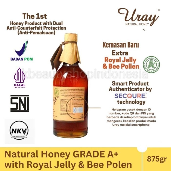 

[Bpom] Madu Uray Natural Honey 875Gr - Madu Murni - Madu Hutan