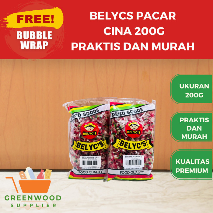 

Brom Belycs Pacar Cina / Biji Delima / Sekoteng - 200G