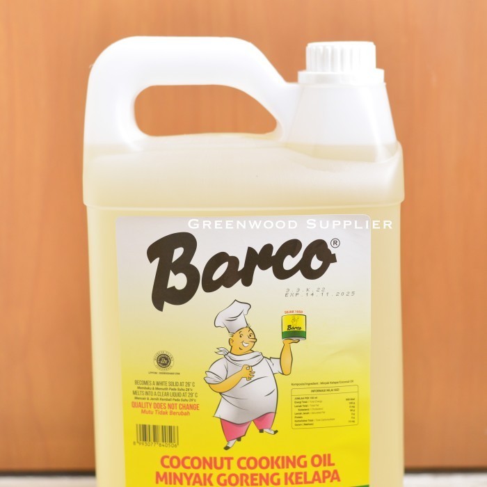 

Brom [Karton] Barco Minyak Goreng Kelapa / Coconut Oil - 5 Liter [Ekspedis]