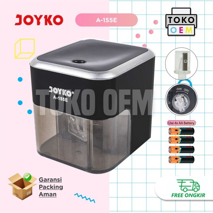 

Joyko Serutan Rautan Sil Meja Electric Otomatis Sharer A-155E