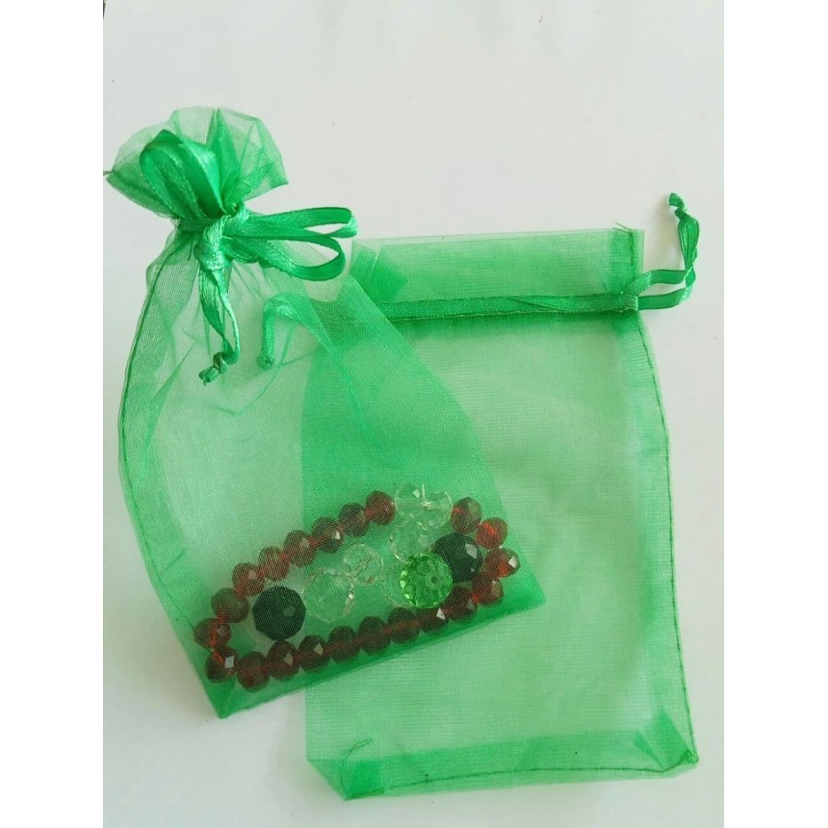 

Kualitas terbaik] Tas Kantong Serut Organza 7x9cm Pouch Kain Gift Wrap Cute Packaging