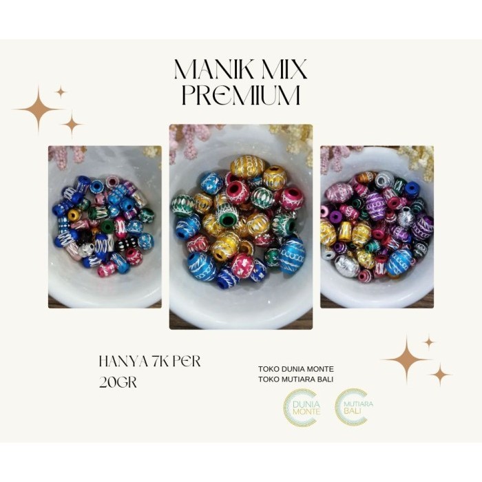 

#####] MANIK MIX FOIL BEAD PREMIUM (TIDAK BISA REQUEST)