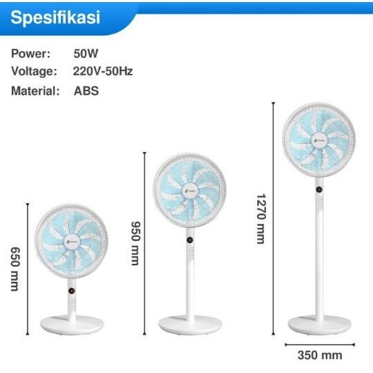 Sanex Kipas Angin Standing Siwon Plus SSF-1638 R 16 Inch" WS04