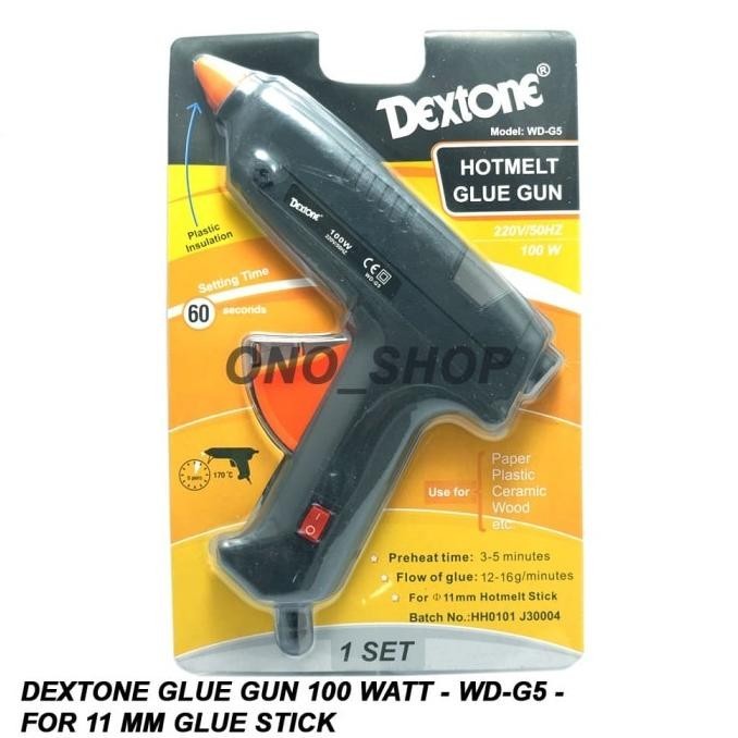 

Dextone Glue Gun 100 Watt - WD-G5 - for 11 mm Glue Stick