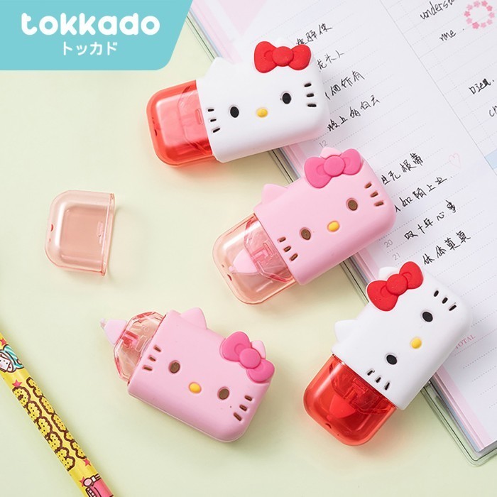 

Tokkado Hello Kitty Tipe-X Correction Tape Tip Ex Sanrio Lucu