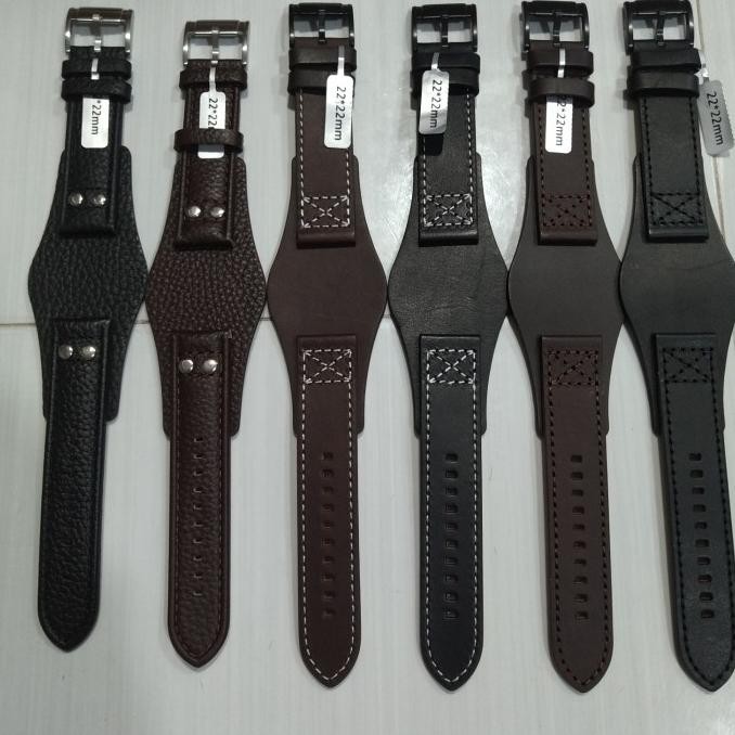 tali jam tangan Fossil coachman double strap 22mm