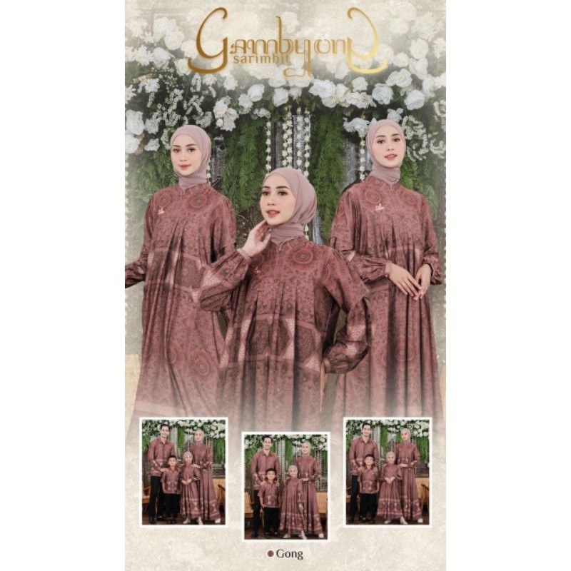GAMIS WANITA GAMBYONG MOM DRESS ONLY BG ADEN