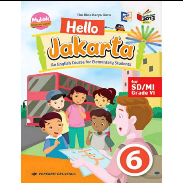 BUKU BEKAS HELLO JAKARTA KELAS 6 SD ERLANGGA K13 REVISI
