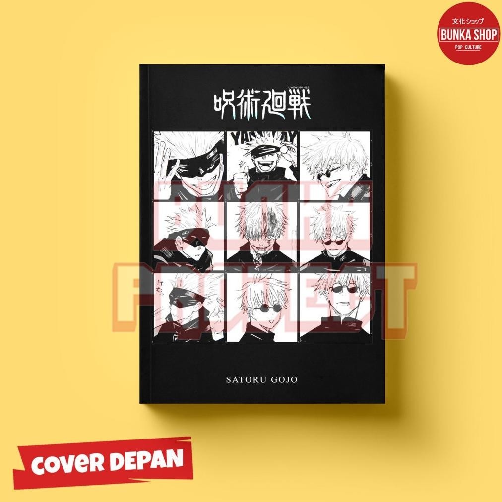 

Oz67 Pocket Note Anime Jujutsu Kaisen Black Edition Hardcover Ukuran A6 Murah