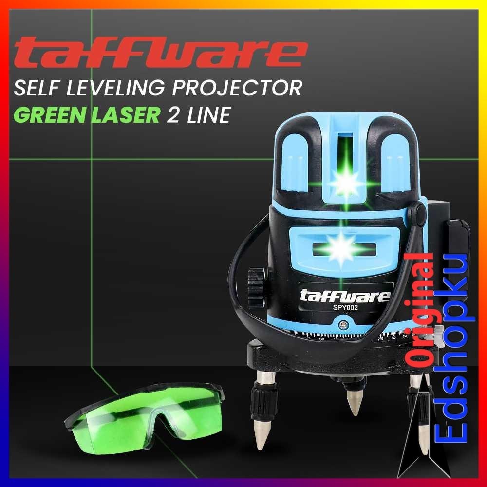 Alat laser Level Self Leveling Projector Green Laser 2 Line Pasang Keramik Panel Dinding Bangunan Si