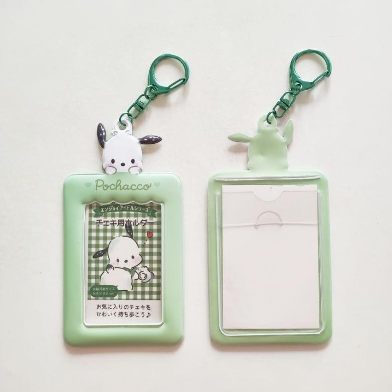 

dgh-43 ID Card Holder Name Tag Keychain / Gantungan Wadah Kartu Photocard PC Kpop Sanrio Lucu Hello Kitty My Melody Kuromi Cinnamoroll Pochacco Pompompurin Premium