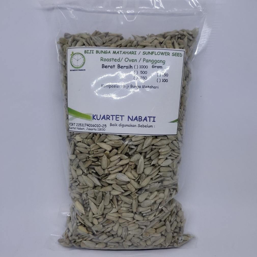 

BN 500gr Roasted Sunflower Seeds / Biji Bunga Matahari Kupas - Oven - Matang - Panggang - Varian Rasa Original/ Asin/ Aktivasi TERLARIS