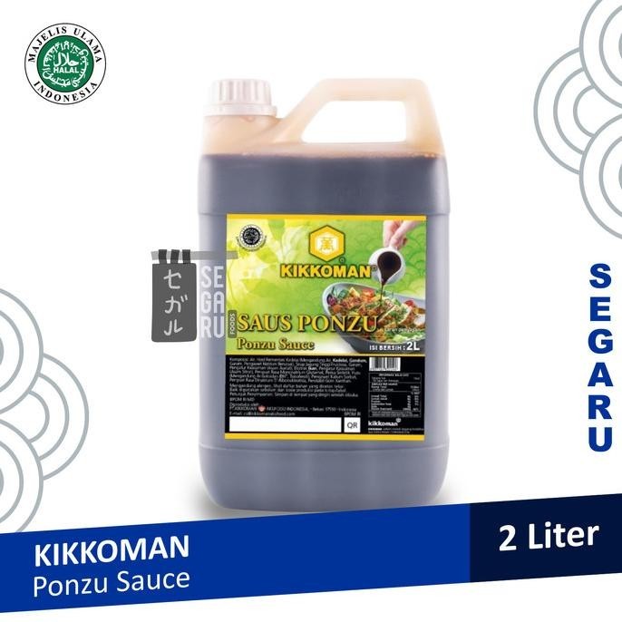 

Kikkoman Ponzu Sauce Halal | Saus Ponzu Jerigen 2L U//